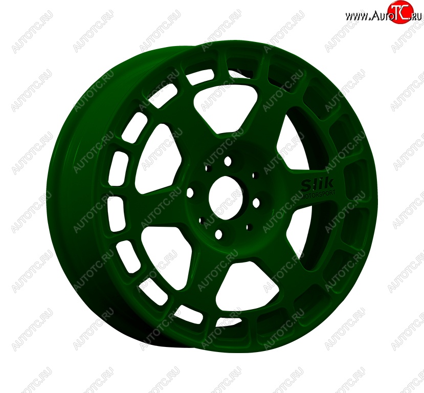 7 540 р. Кованый диск Slik Classic Sport L-151S 6.5x15   (Зеленый (GREEEN))  с доставкой в г. Воронеж