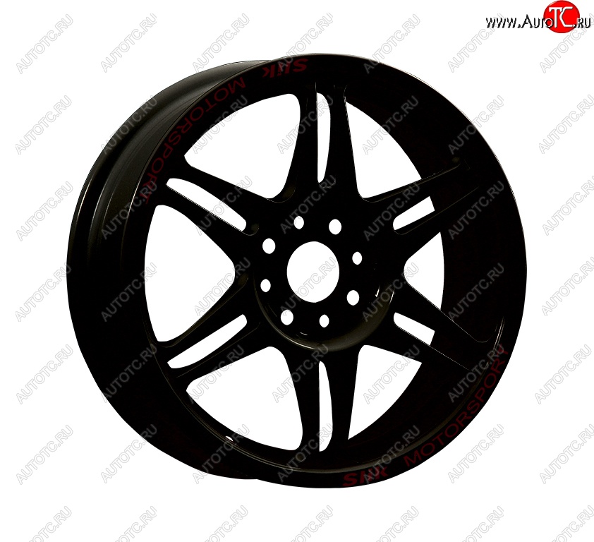 7 540 р. Кованый диск Slik Classic Sport L-152S 6.5x15   (Черный глянцевый (BK))  с доставкой в г. Воронеж