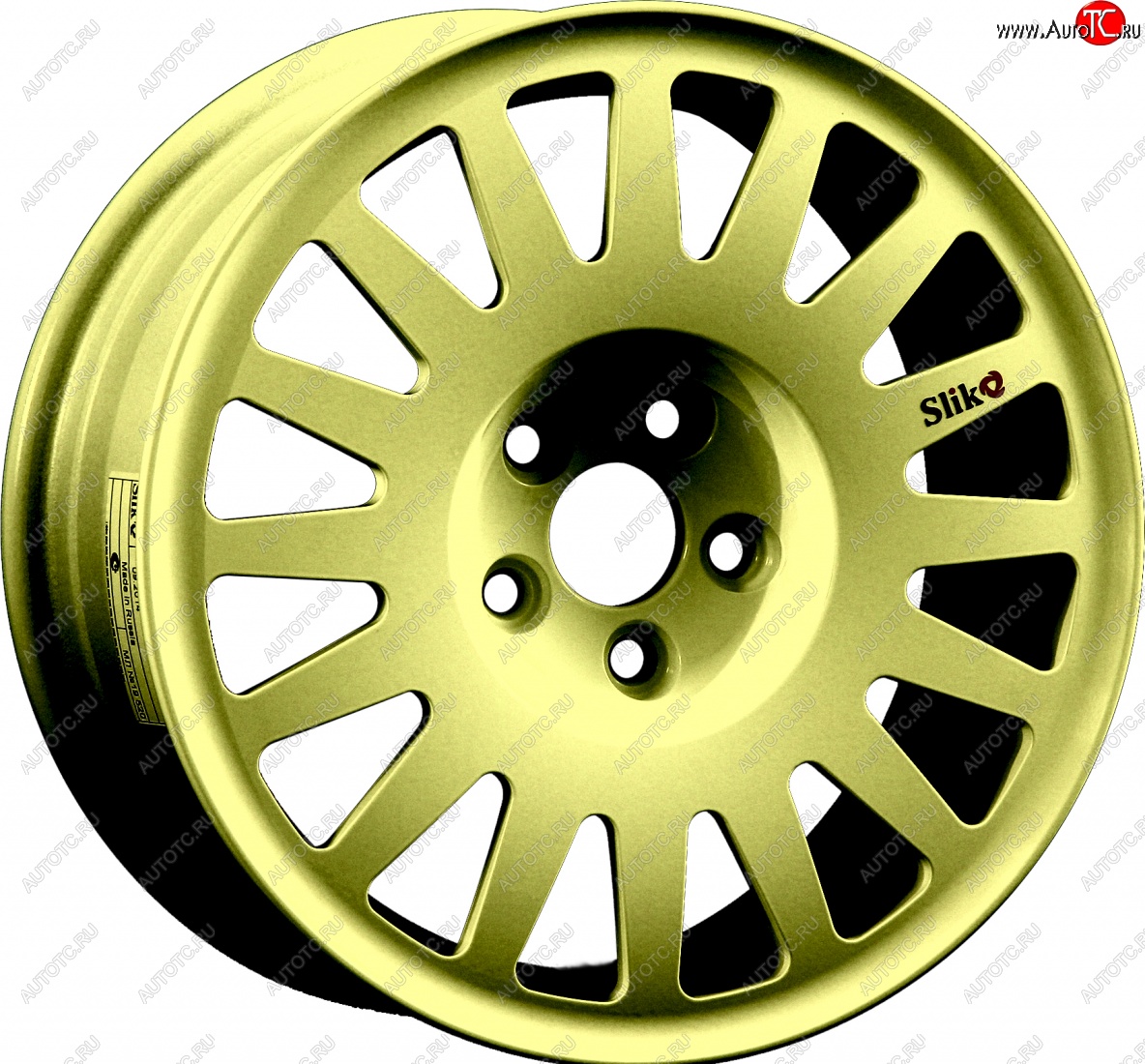 7 460 р. Кованый диск Slik Classic Sport L-1823S 5.5x15   (Золотой (G))  с доставкой в г. Воронеж
