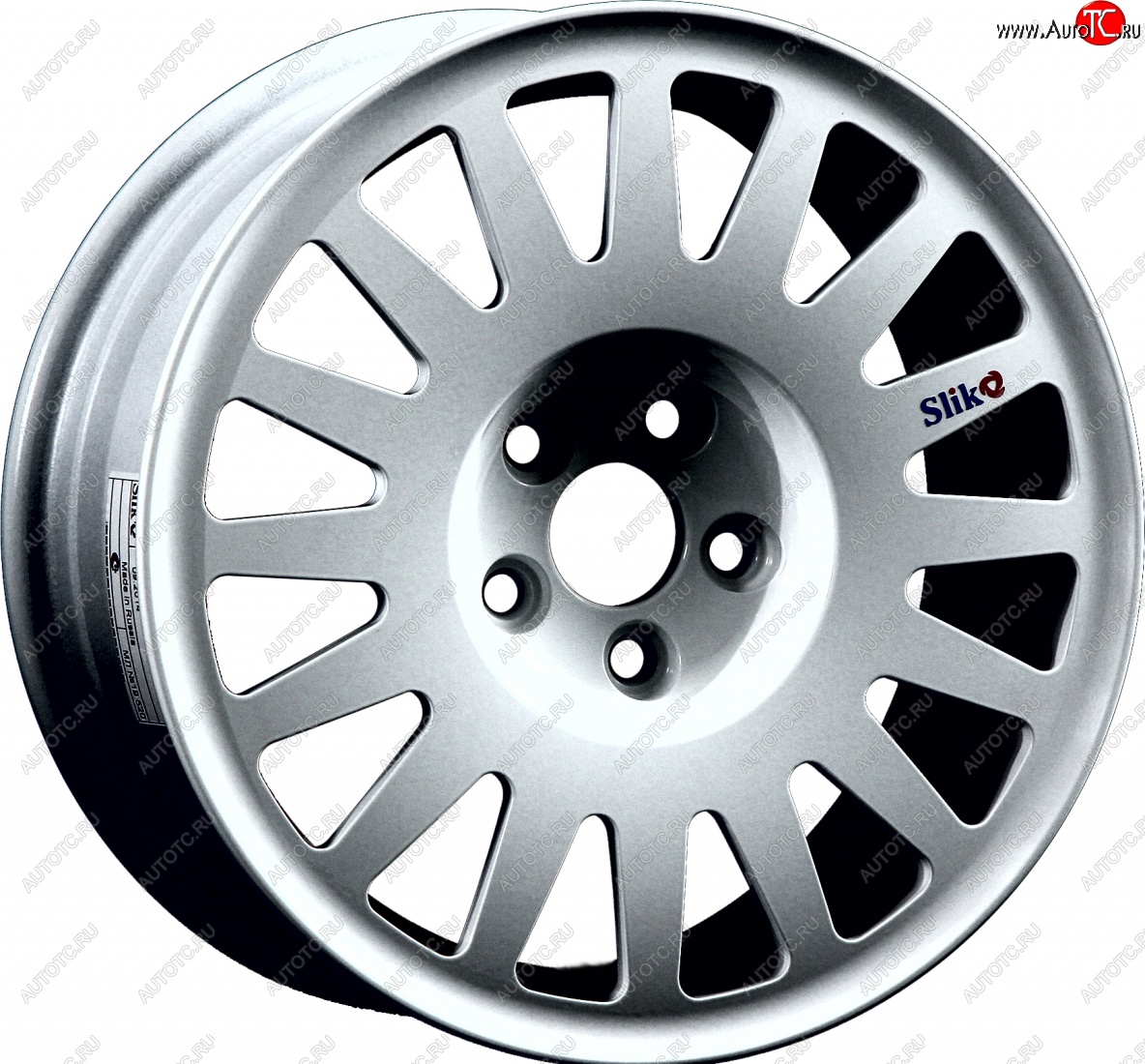 7 460 р. Кованый диск Slik Classic Sport L-1823S 5.5x15   (Ярко блестящее серебро (HPB))  с доставкой в г. Воронеж