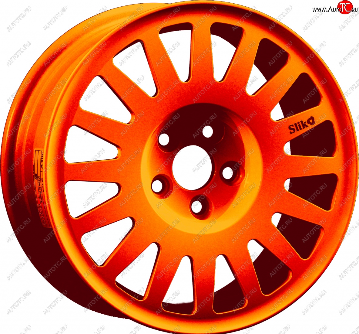 15 599 р. Кованый диск Slik Classic Sport L-1823S 6.5x15   (Ярко оранжевый (ORANGE))  с доставкой в г. Воронеж