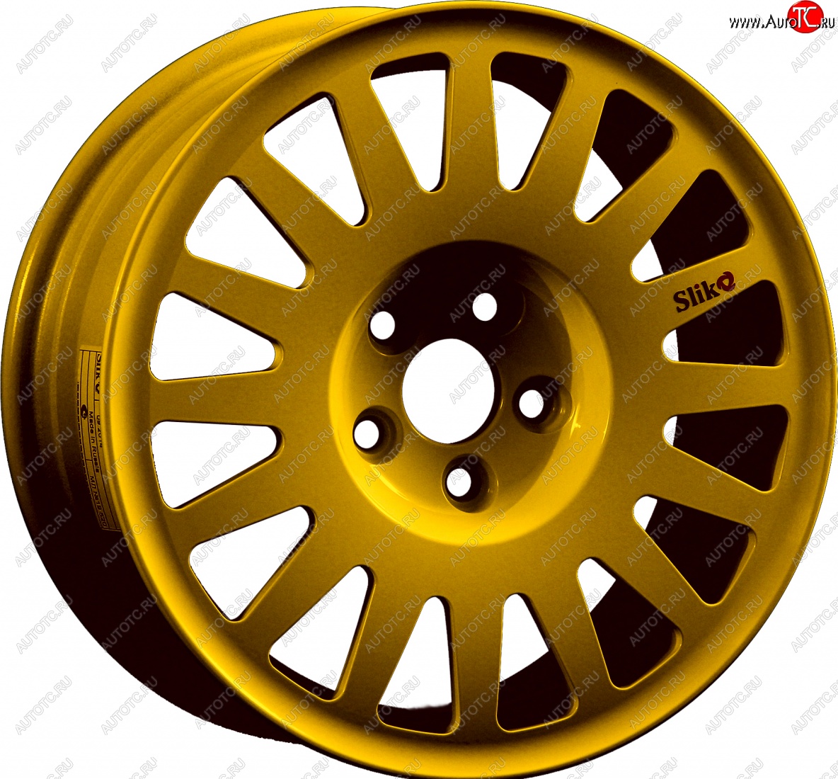 15 599 р. Кованый диск Slik Classic Sport L-1823S 6.5x15   (Ярко желтый RAL1021 (YELLOW))  с доставкой в г. Воронеж