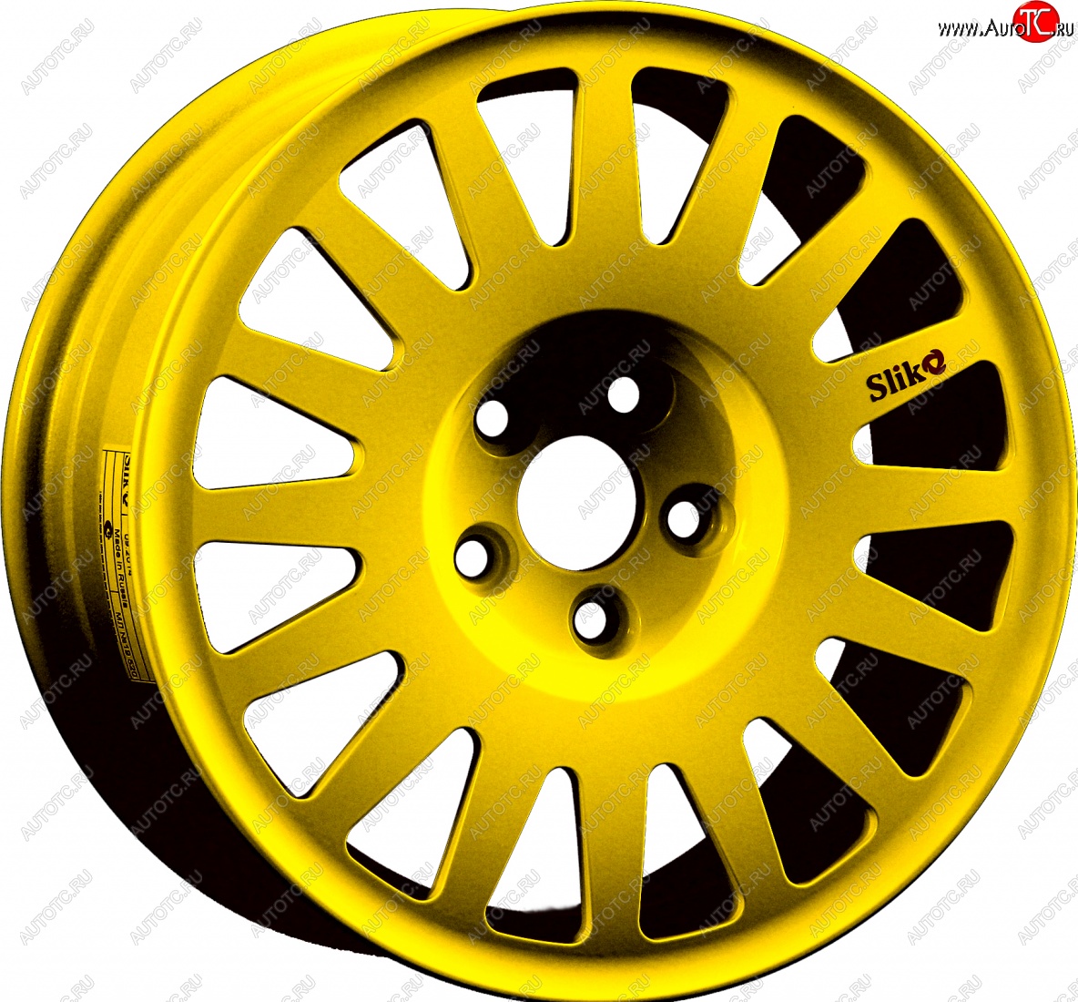 15 599 р. Кованый диск Slik Classic Sport L-1823S 6.5x15   (Candy ярко-желтый (Candy YELLOW))  с доставкой в г. Воронеж