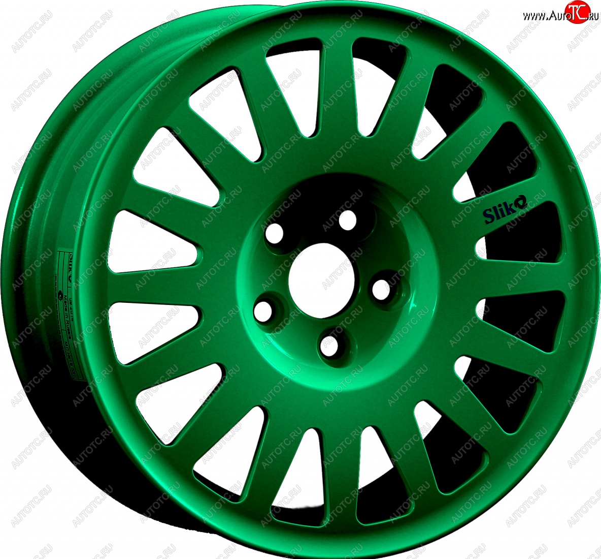 15 599 р. Кованый диск Slik Classic Sport L-1823S 6.5x15   (Candy изумрудно-зеленый (Candy Green))  с доставкой в г. Воронеж