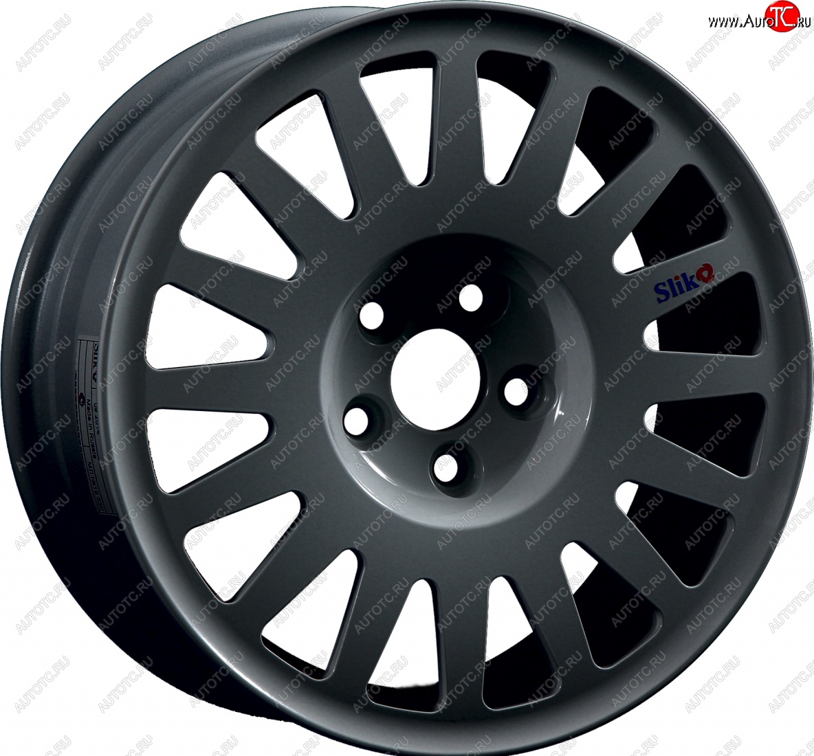 15 599 р. Кованый диск Slik Classic Sport L-1823S 6.5x15   (Графит глянцевый (GM))  с доставкой в г. Воронеж