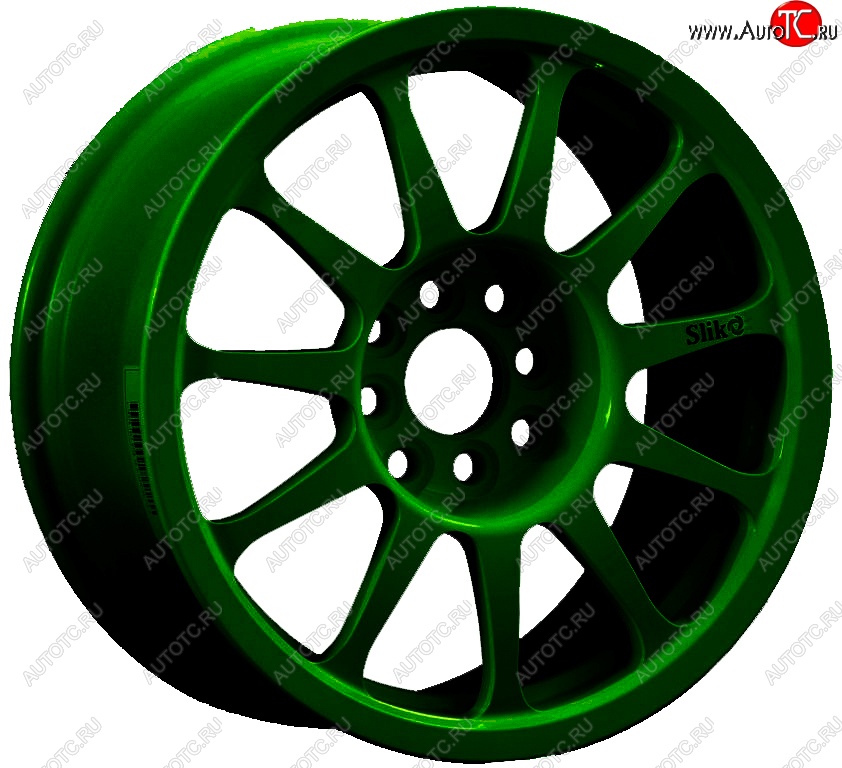 24 899 р. Кованый диск Slik Classic Sport L-1837S 7.0x15   (Зеленый (GREEEN))  с доставкой в г. Воронеж