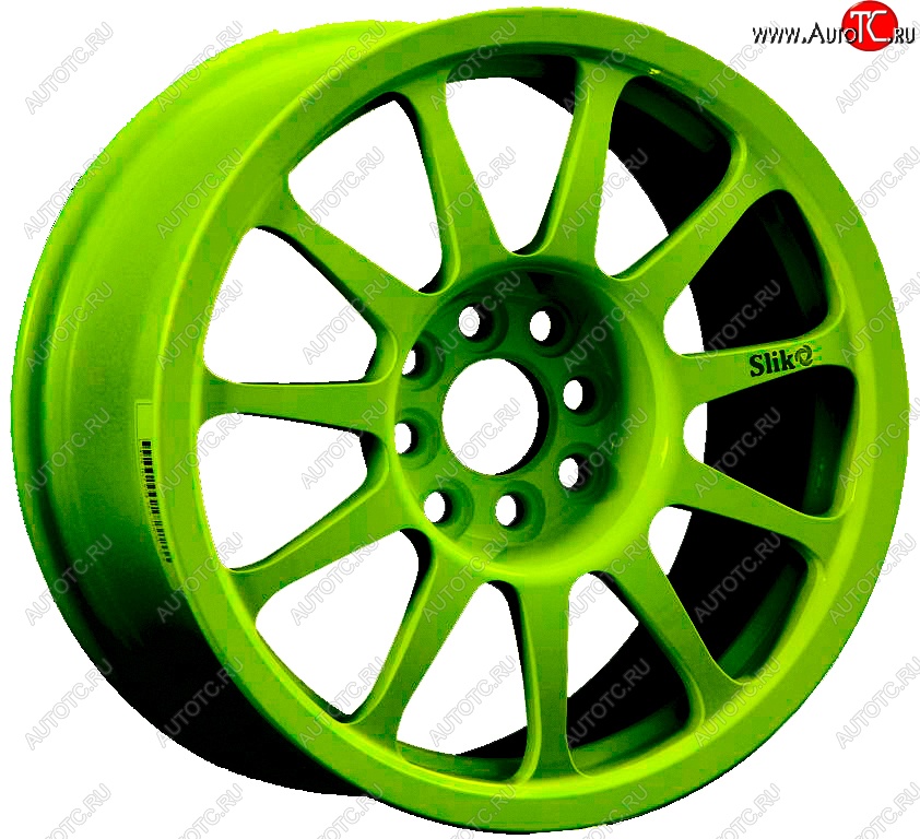 24 899 р. Кованый диск Slik Classic Sport L-1837S 7.0x15   (RAL 6038 ярко-зеленый (6038))  с доставкой в г. Воронеж