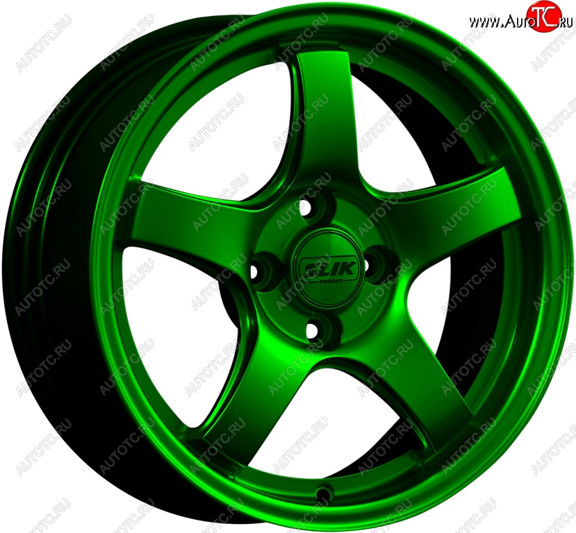 11 899 р. Кованый диск Slik Classic L-1843 6.5x15   (Зеленый (GREEEN))  с доставкой в г. Воронеж