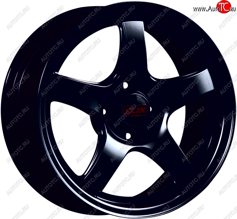 11 899 р. Кованый диск Slik Classic L-1843 6.5x15   (Черный глянцевый (BK))  с доставкой в г. Воронеж