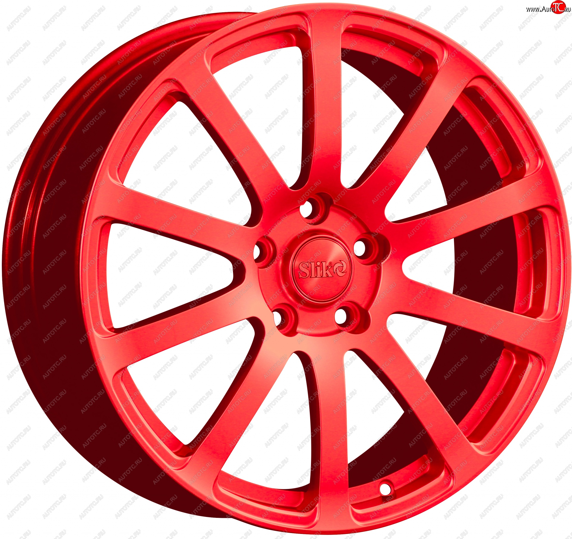 22 299 р. Кованый диск Slik PREMIUM L-812 8.0x18   (RAL 3026 ярко алый (3026))  с доставкой в г. Воронеж