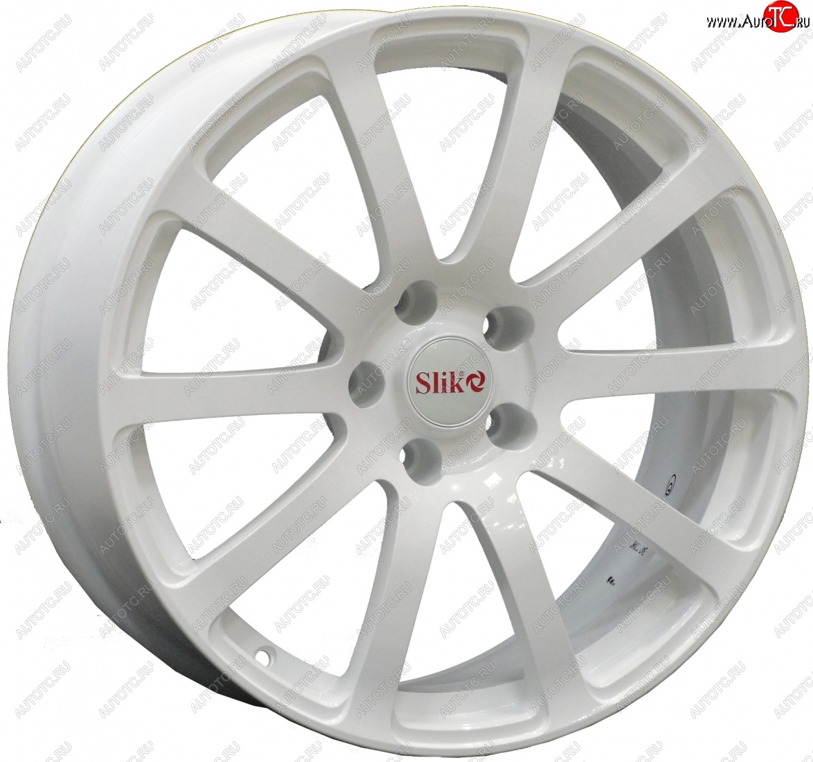 22 299 р. Кованый диск Slik PREMIUM L-812 8.0x18   (Белый (W))  с доставкой в г. Воронеж