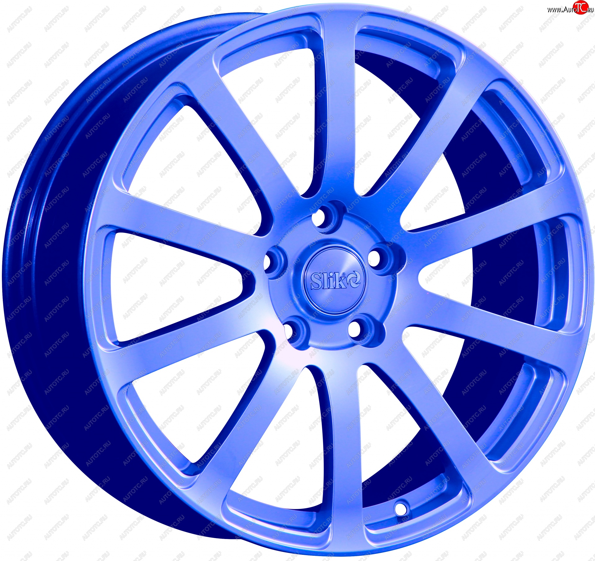 22 299 р. Кованый диск Slik PREMIUM L-812 8.0x18   (Синий (BLUE))  с доставкой в г. Воронеж