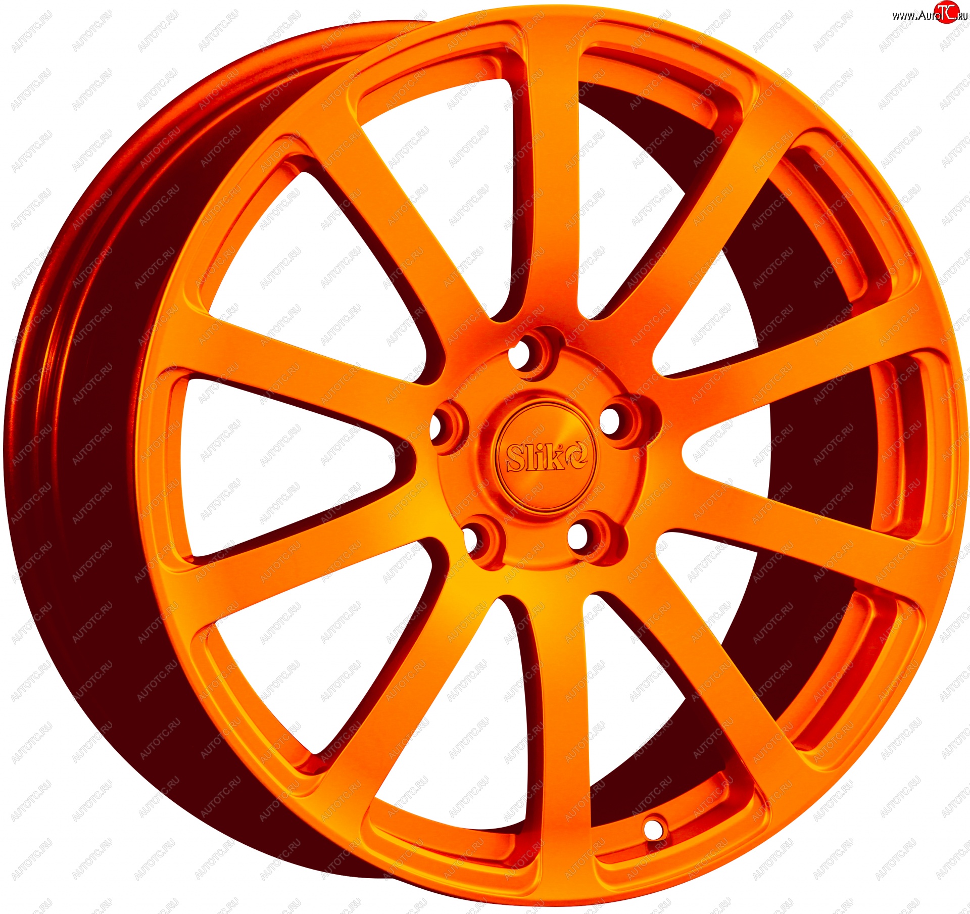 22 299 р. Кованый диск Slik PREMIUM L-812 8.0x18   (Ярко оранжевый (ORANGE))  с доставкой в г. Воронеж