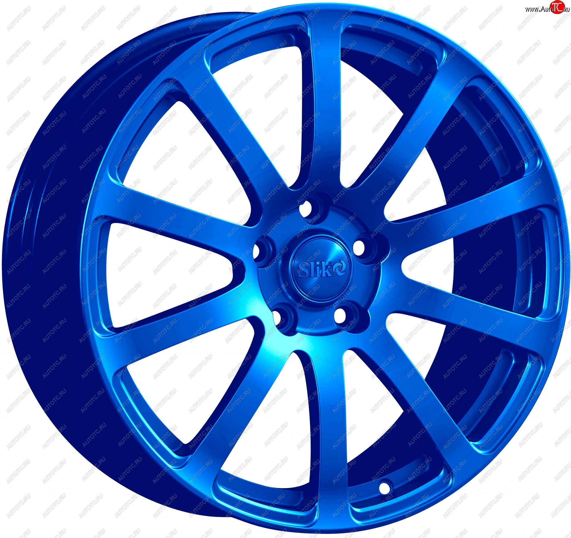 22 299 р. Кованый диск Slik PREMIUM L-812 8.5x18   (Candy синий (Candy BLUE))  с доставкой в г. Воронеж