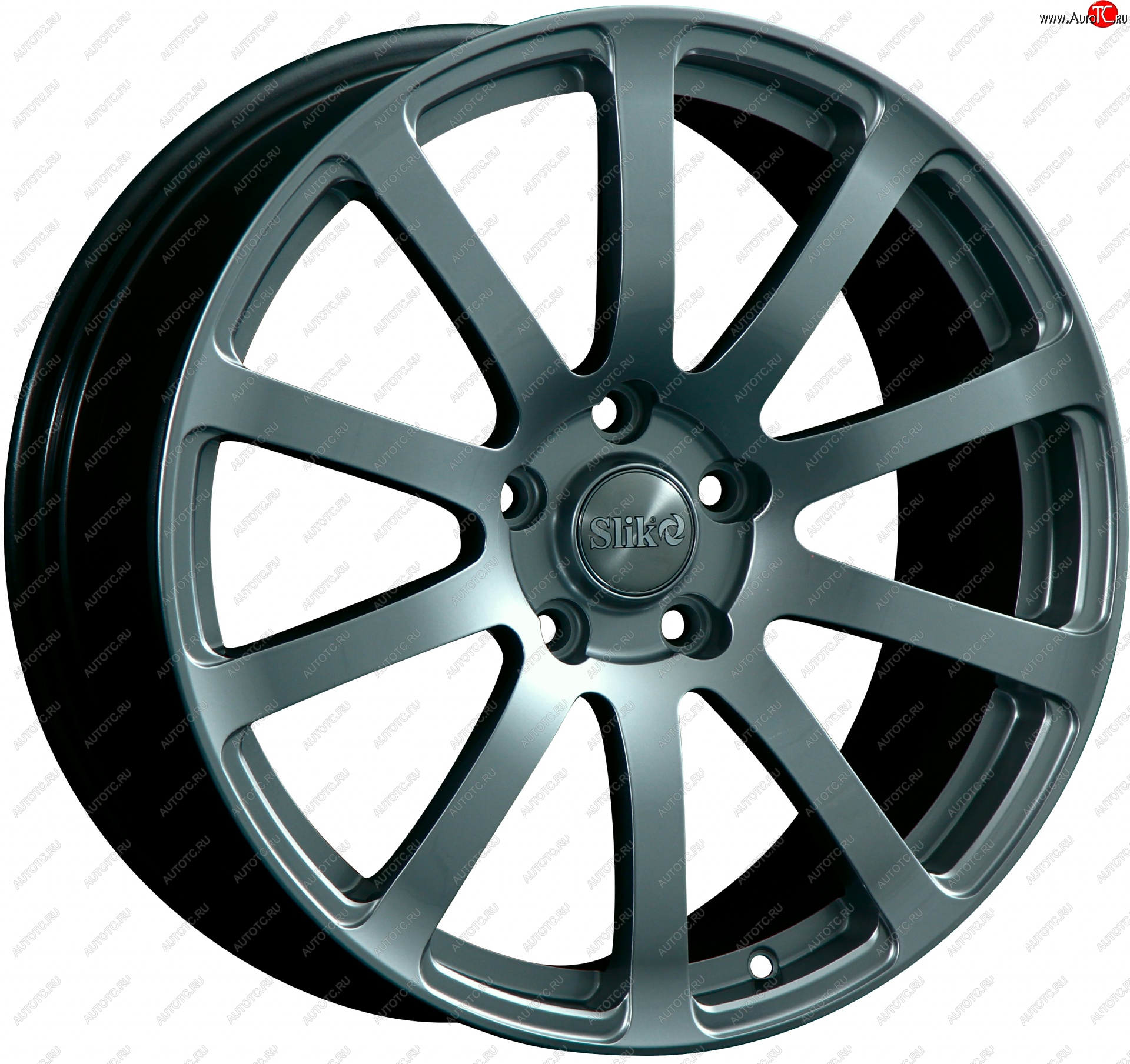22 299 р. Кованый диск Slik PREMIUM L-812 8.5x18   (Матовый серый титан (TITAN))  с доставкой в г. Воронеж