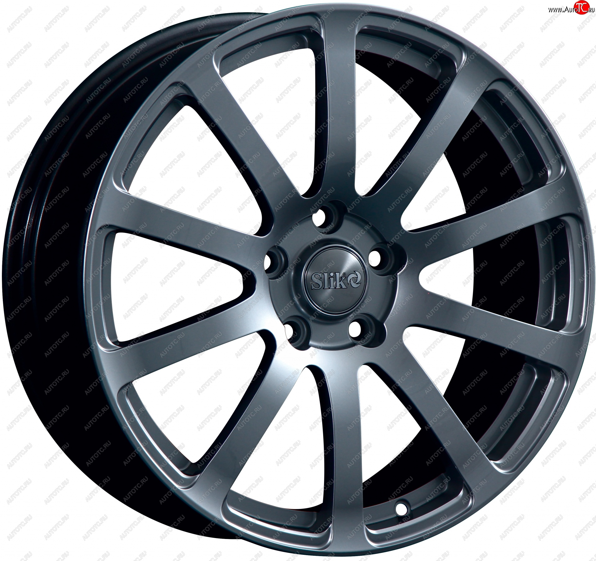 22 299 р. Кованый диск Slik PREMIUM L-812 8.5x18   (Темный хром (DC))  с доставкой в г. Воронеж