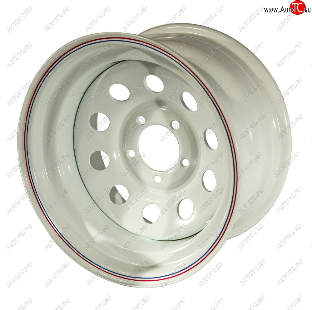 6 499 р. Штампованый диск OFF-ROAD Wheels (стальной усиленный, треугольник - белый). 10.0 x 15    с доставкой в г. Воронеж