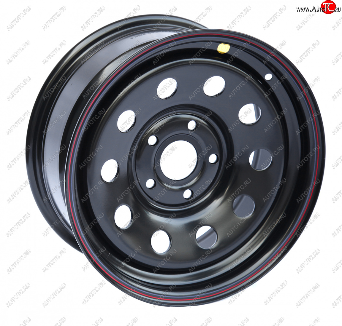 6 249 р. Штампованый диск OFF-ROAD Wheels (усиленный, круг) 7.0x16   (Цвет: черный)  с доставкой в г. Воронеж