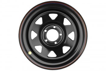 Штампованый диск OFF-ROAD Wheels (усиленный, треугольник мелкий) 8.0x16  (Цвет: черный)