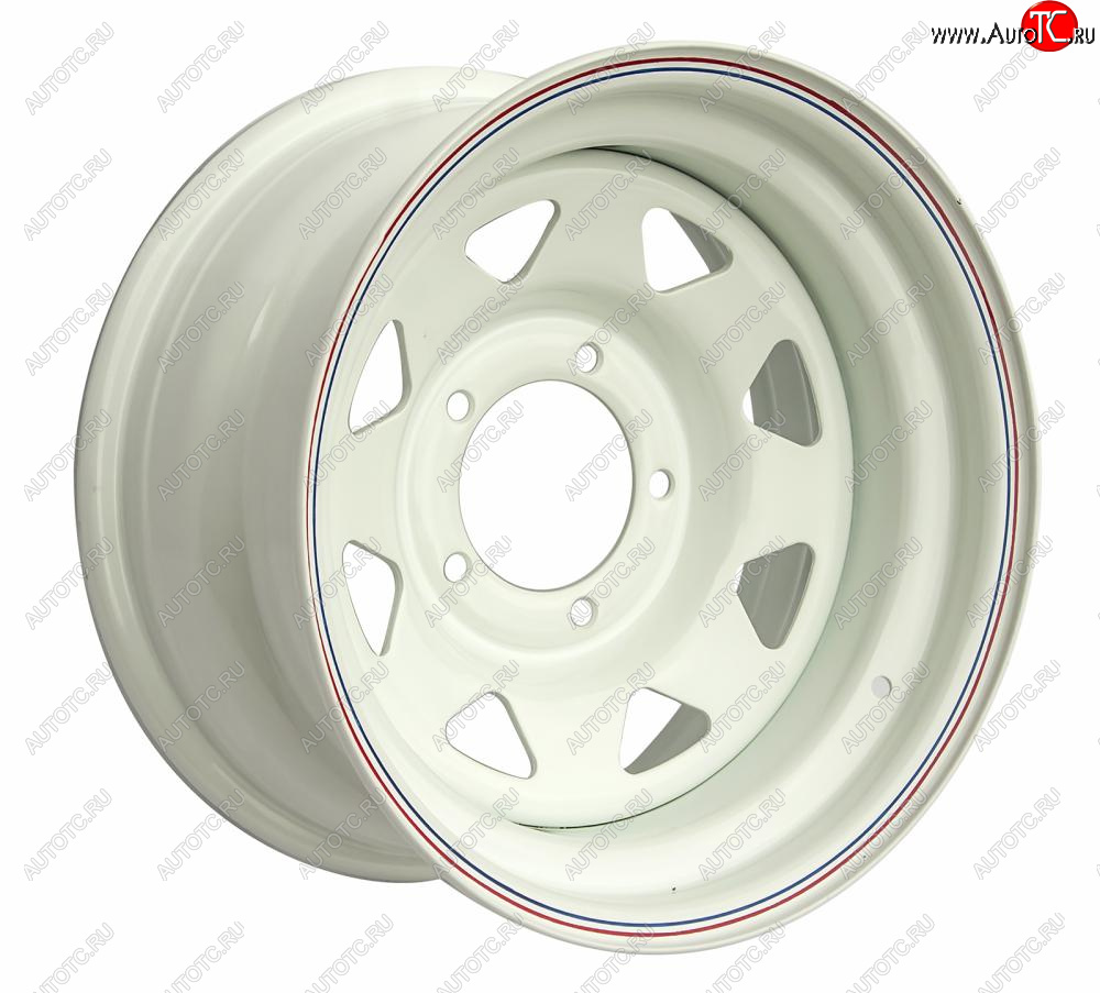 6 839 р. Штампованый диск OFF-ROAD Wheels (стальной усиленный, треугольник мелкий - белый). 8.0 x 16    с доставкой в г. Воронеж