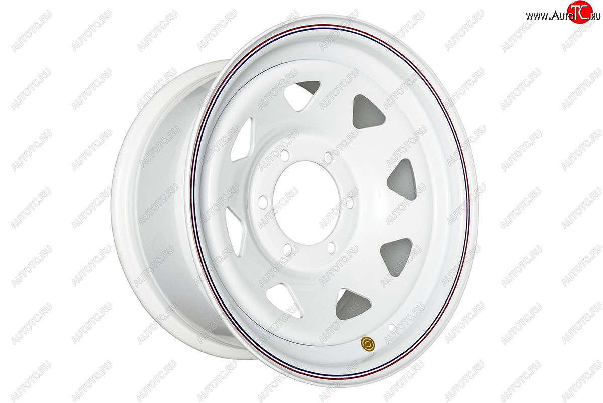 7 299 р. Штампованый диск OFF-ROAD Wheels (стальной усиленный, треугольник - белый). 8.0 x 16    с доставкой в г. Воронеж