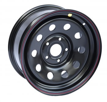 Штампованый диск OFF-ROAD Wheels (усиленный, треугольник мелкий) 7.0x16  (Цвет: черный)