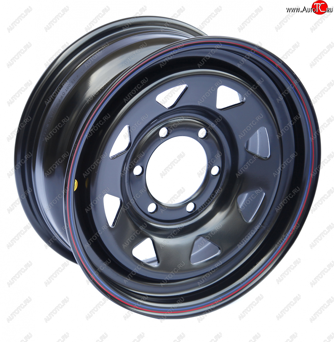 6 249 р. Штампованый диск OFF-ROAD Wheels (стальной усиленный, треугольник мелкий - черный). 7.0 x 16    с доставкой в г. Воронеж