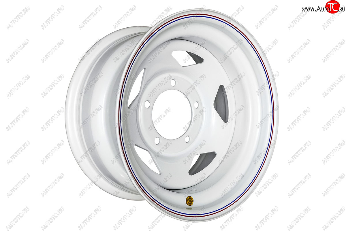 5 029 р. Штампованый диск OFF-ROAD Wheels (стальной усиленный, треугольник - белый). 8.0 x 15    с доставкой в г. Воронеж