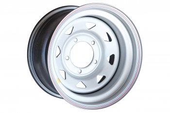 Штампованый диск OFF-ROAD Wheels (стальной усиленный, треугольник мелкий - серебристый). 8.0 x 16 