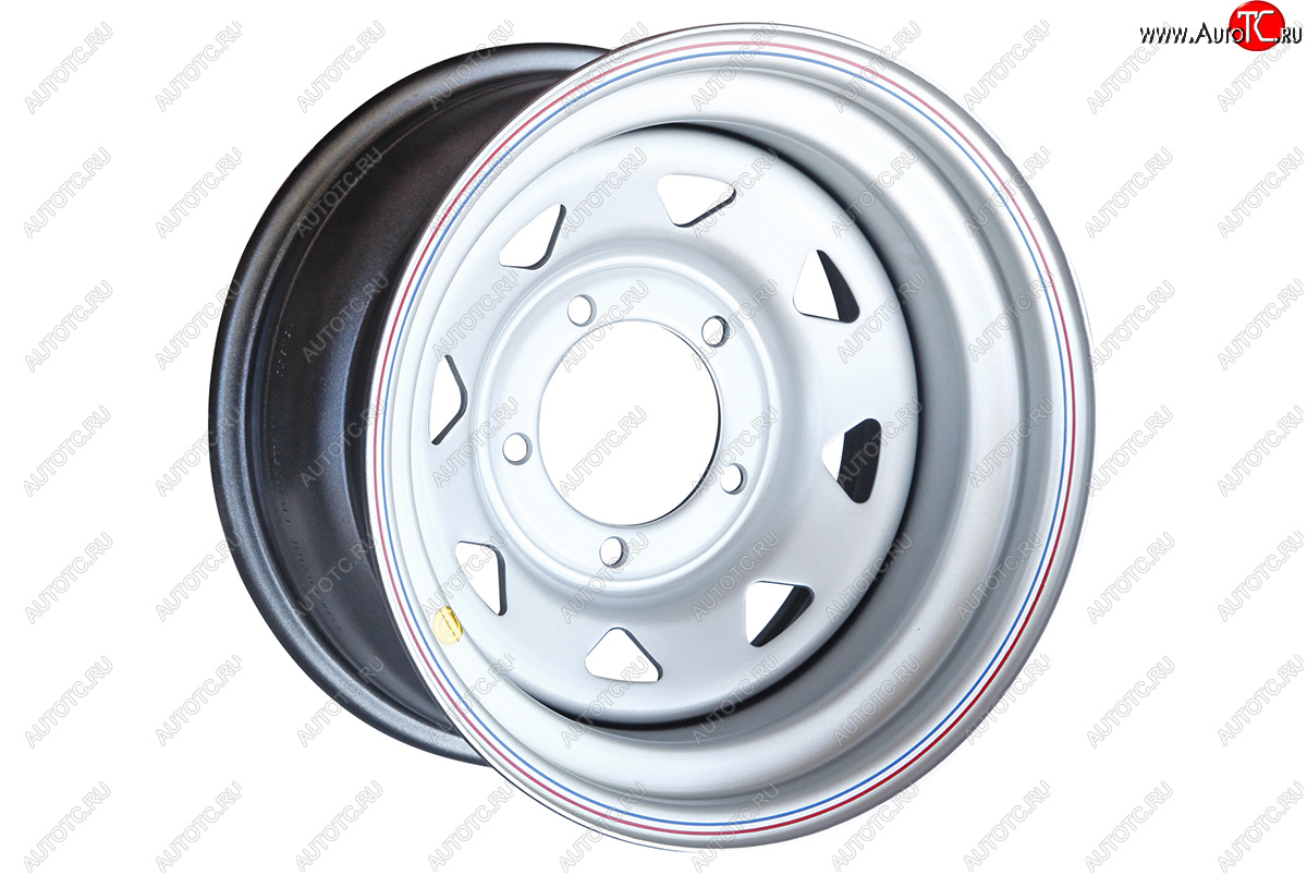 6 629 р. Штампованый диск OFF-ROAD Wheels (стальной усиленный, треугольник мелкий - серебристый). 8.0 x 16    с доставкой в г. Воронеж