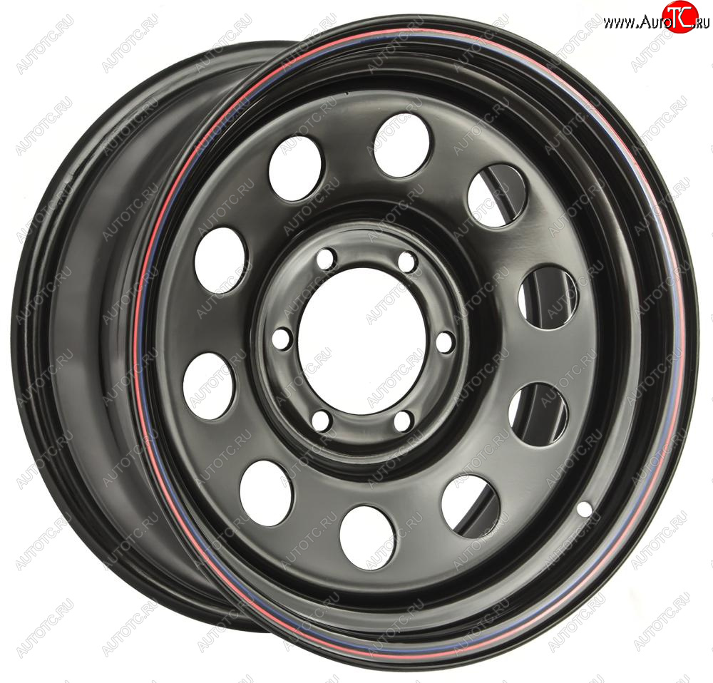 8 449 р. Штампованый диск OFF-ROAD Wheels (стальной усиленный, круг - черный). 8.0 x 17    с доставкой в г. Воронеж