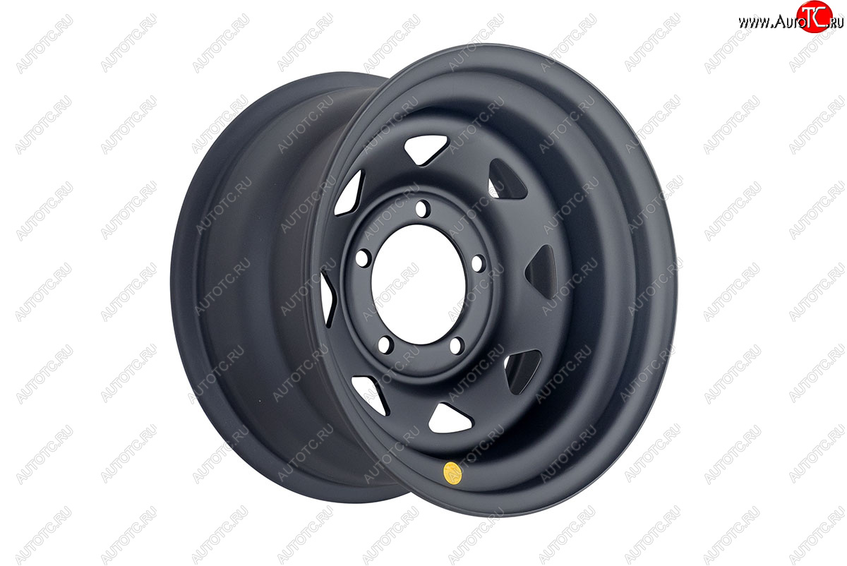 6 839 р. Штампованый диск OFF-ROAD Wheels (стальной усиленный, треугольник мелкий - черный матовый). 8.0 x 16    с доставкой в г. Воронеж