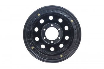 15 349 р. Штампованый диск OFF-ROAD Wheels (стальной усиленный с двойным бедлоком, круг - черный/красный). 8.0 x 16    с доставкой в г. Воронеж. Увеличить фотографию 3