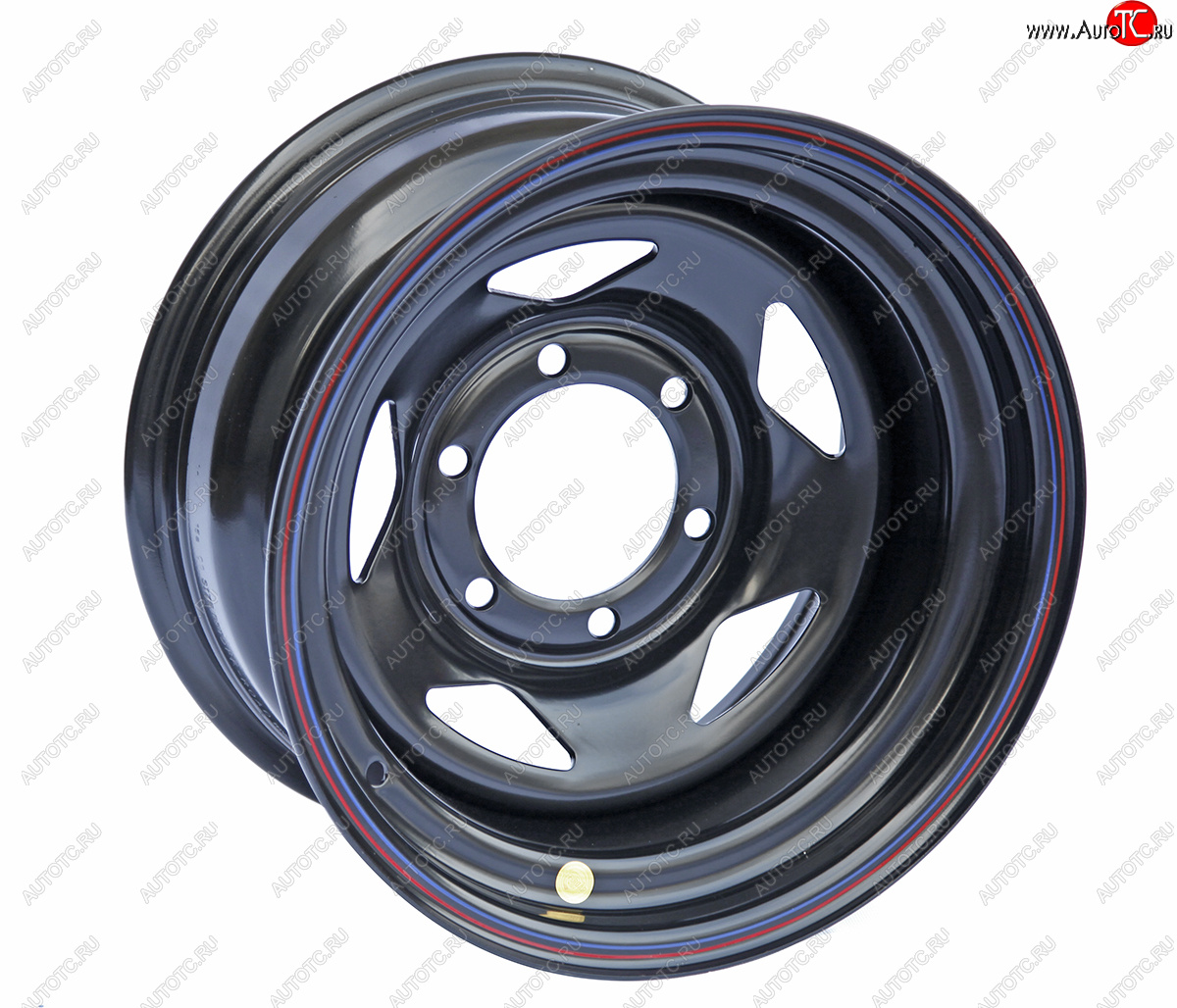 6 599 р. Штампованый диск OFF-ROAD Wheels (стальной усиленный, треугольник - черный). 8.0 x 16    с доставкой в г. Воронеж