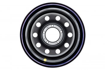 Штампованый диск OFF-ROAD Wheels (стальной усиленный, круг - черный). 8.0 x 16 