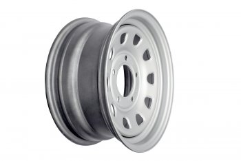 Штампованый диск OFF-ROAD Wheels (усиленный, треугольник мелкий) 7.0x15  (Цвет: серебристый)