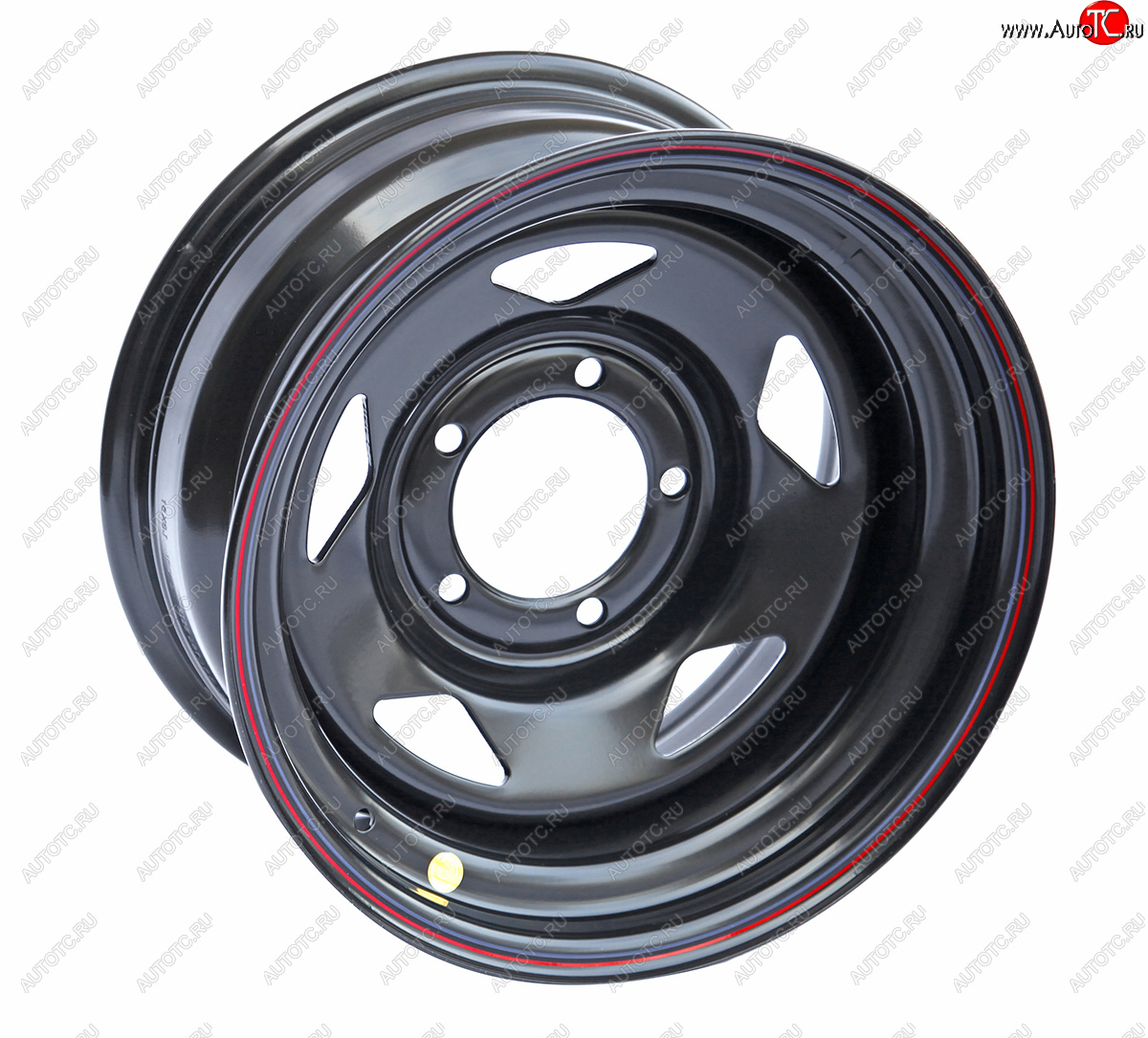 5 949 р. Штампованый диск OFF-ROAD Wheels (стальной усиленный, треугольник - черный). 8.0 x 15    с доставкой в г. Воронеж