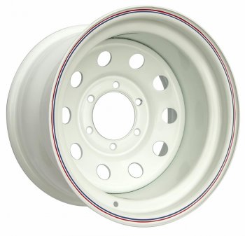 Штампованый диск OFF-ROAD Wheels (стальной усиленный, круг - белый). 10.0 x 16 