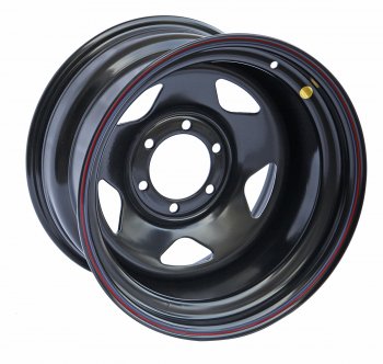 Штампованый диск OFF-ROAD Wheels (стальной усиленный, треугольник - черный). 10.0 x 17 