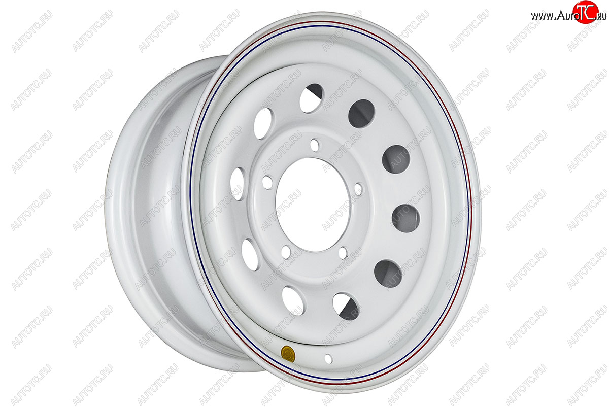 6 249 р. Штампованый диск OFF-ROAD Wheels (стальной усиленный, круг - белый). 7.0 x 15    с доставкой в г. Воронеж