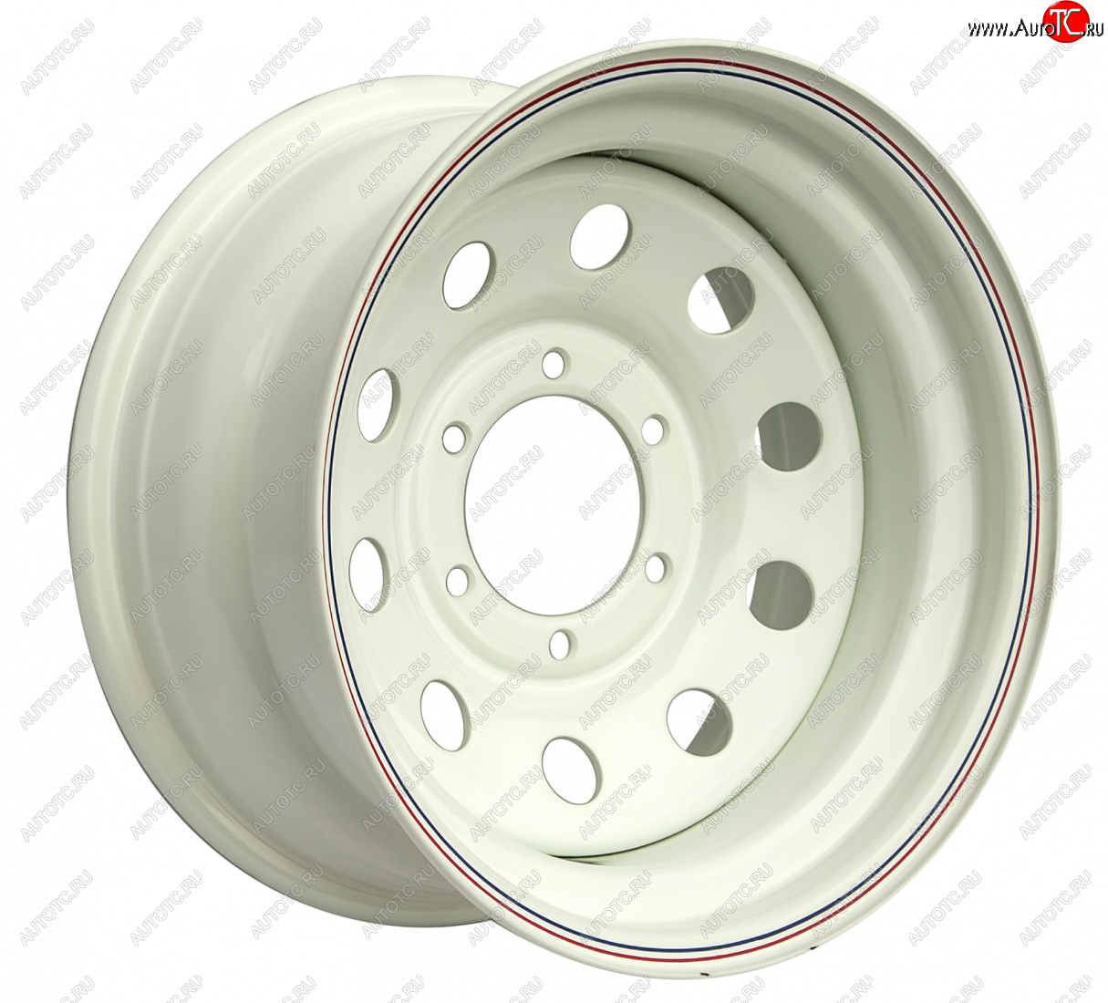 5 699 р. Штампованый диск OFF-ROAD Wheels (стальной усиленный, круг - белый). 7.0 x 15    с доставкой в г. Воронеж