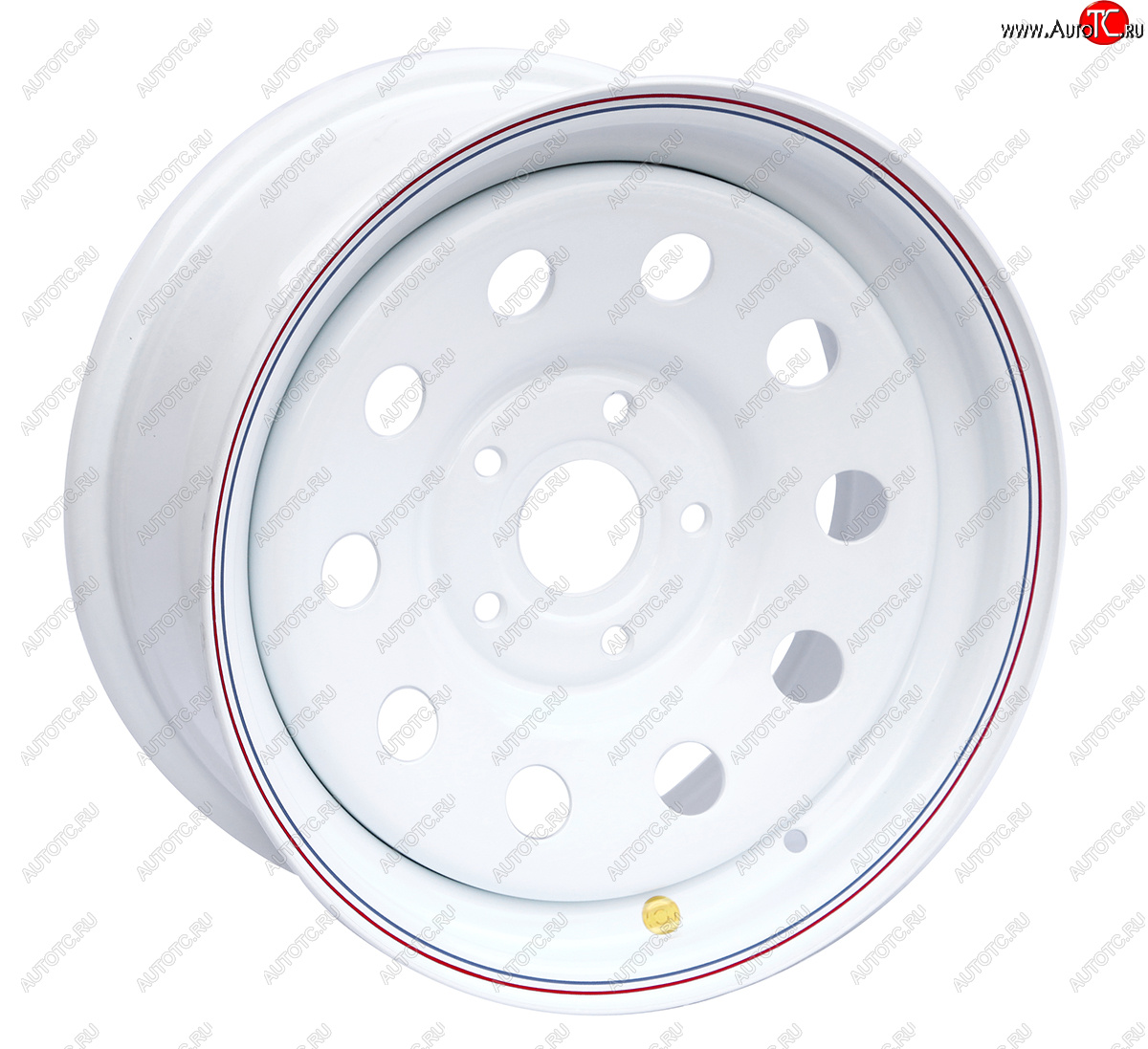5 699 р. Штампованый диск OFF-ROAD Wheels (усиленный, круг) 7.0x16 BMW 7 серия E38 дорестайлинг, седан (1994-1998) 5x120.0xDIA72.6xET20.0 (Цвет: белый)
