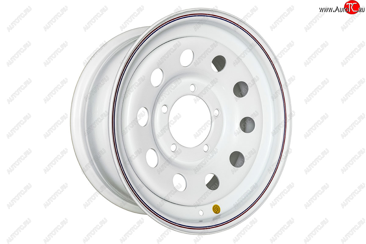 6 899 р. Штампованый диск OFF-ROAD Wheels (стальной усиленный, круг - белый). 7.0 x 16    с доставкой в г. Воронеж