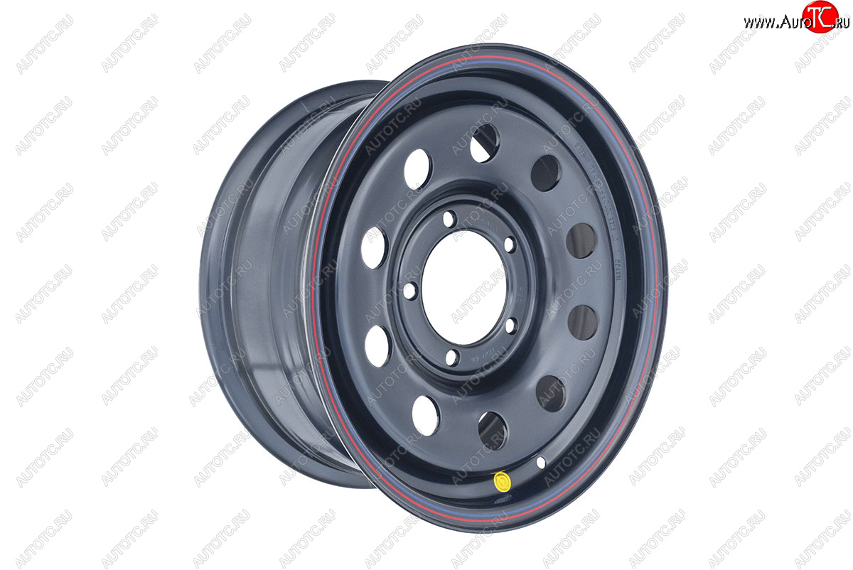 6 249 р. Штампованый диск OFF-ROAD Wheels (стальной усиленный, круг - черный). 7.0 x 16 Dodge Durango ND дорестайлинг (2003-2006) 5x139.7xDIA110.0xET25.0 