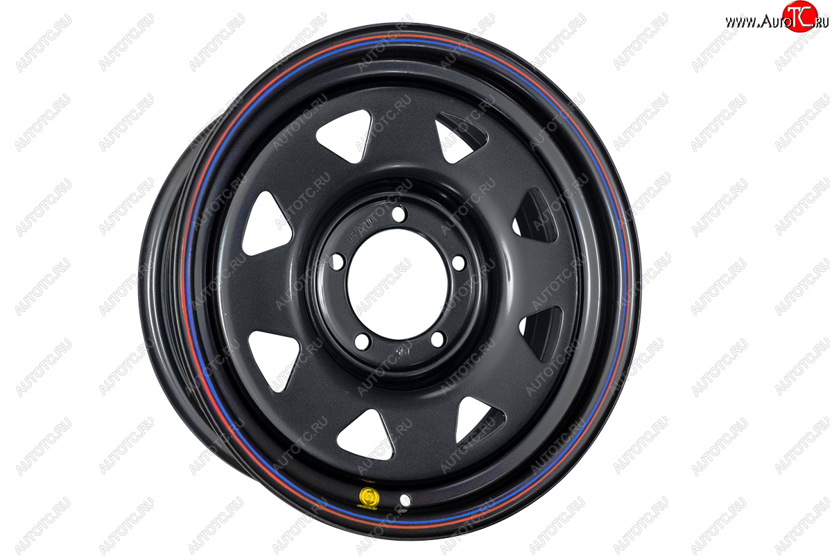 9 249 р. Штампованый диск OFF-ROAD Wheels (стальной усиленный, треугольник мелкий - черный). 7.0 x 17    с доставкой в г. Воронеж