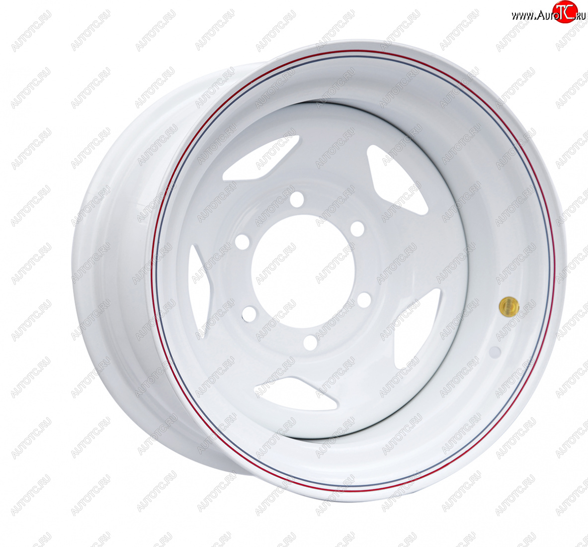 4 999 р. Штампованый диск OFF-ROAD Wheels (стальной усиленный, треугольник - белый). 8.0 x 15    с доставкой в г. Воронеж