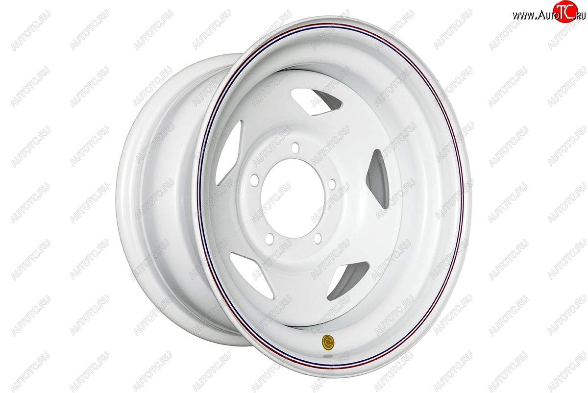 6 629 р. Штампованый диск OFF-ROAD Wheels (стальной усиленный, треугольник - белый). 8.0 x 16    с доставкой в г. Воронеж