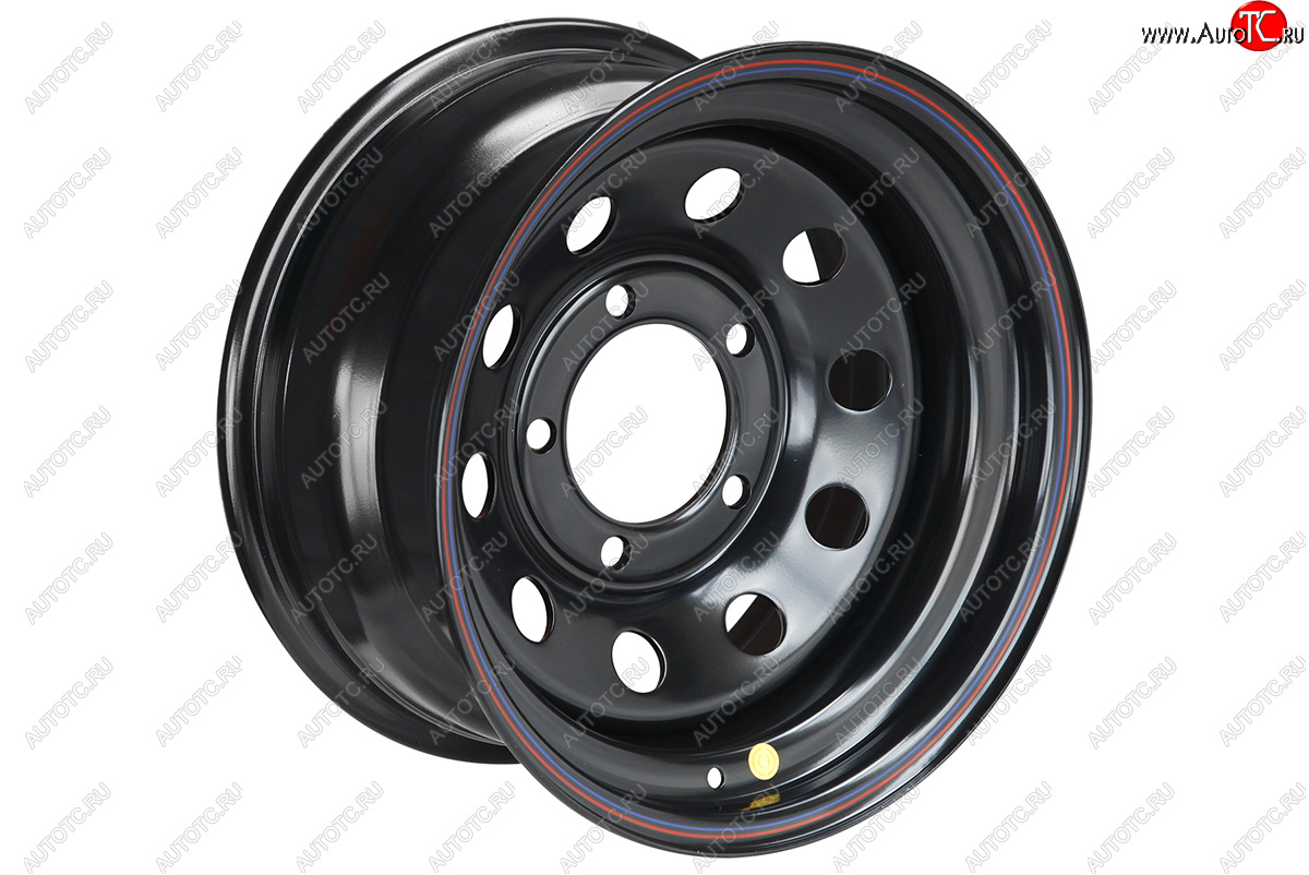 6 649 р. Штампованый диск OFF-ROAD Wheels (стальной усиленный, круг - черный). 8.0 x 16    с доставкой в г. Воронеж