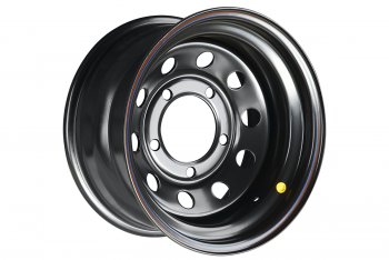Штампованый диск OFF-ROAD Wheels (усиленный, круг) 8.0x16  (Цвет: черный)
