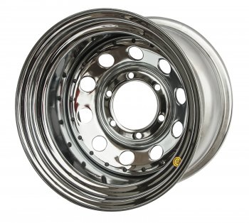 Штампованый диск OFF-ROAD Wheels (усиленный стальной, круг - хромированый). 8.0 x 16 